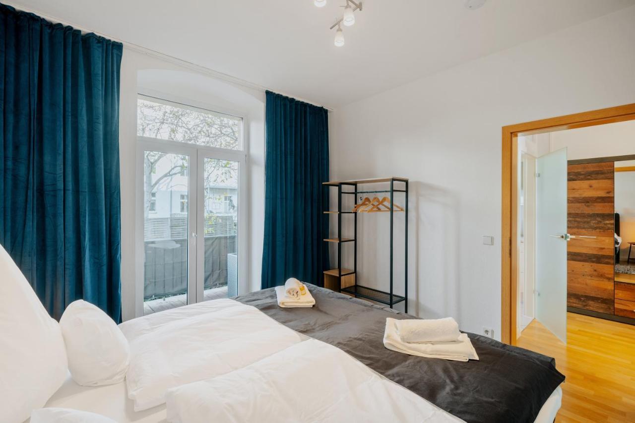 Blissplace 3 Zi Premium Apartment Nahe Getec Arena Mit Kingsize Betten Und Balkon Magdeburgo Exterior foto